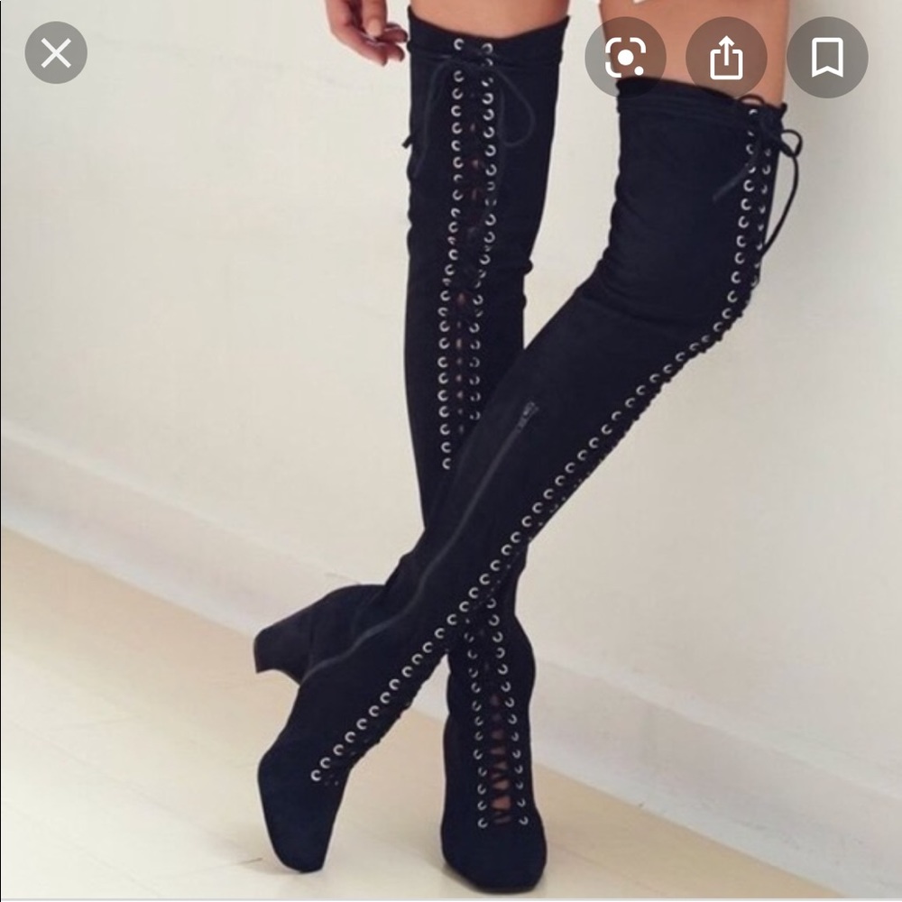Jeffrey Campbell Wilshire Boots - size6.5 suede